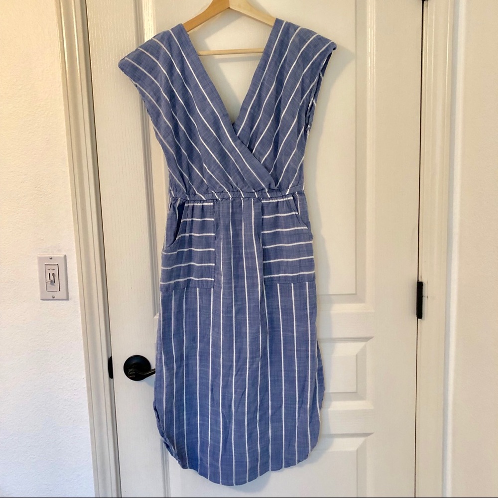 Blue Striped Dress Universal Thread